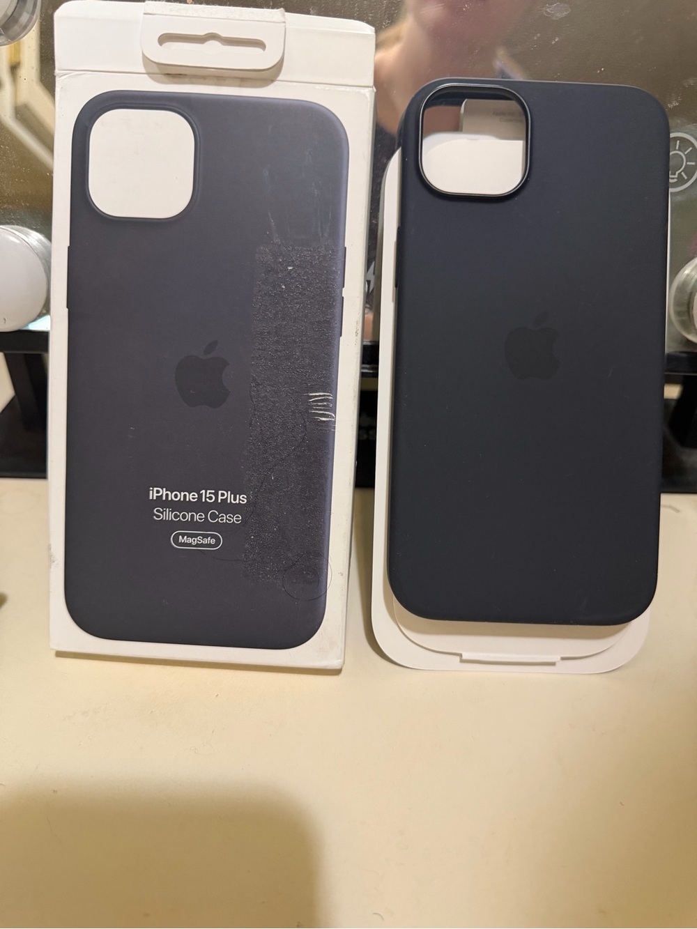 Apple Silicone Case for iPhone 15 Plus - Midnight